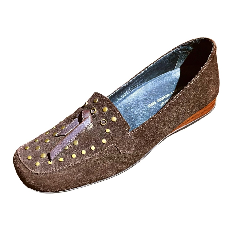 Helle Comfort Women’s Brown Suede Loafers Size 9
